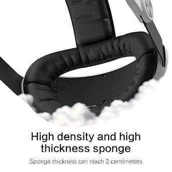 WOUNMTT Head Strap for Oculus Meta Quest 3/3S/Quest 2 One-Click Release VR Headset Strap with Adjustable Dial, Universal Quick-Conversion Design for Quest 2, Comfort Fit VR Accessories