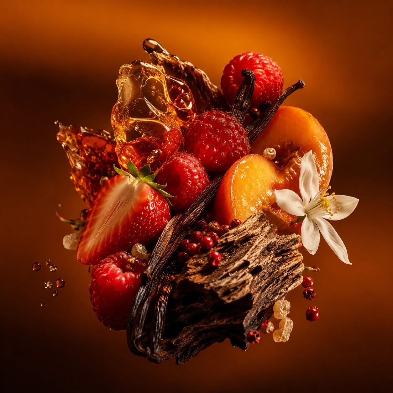 Moula – Extrait de Parfum – Caramel & Fruits Rouges – 50 ml | Accord gourmand fruité riche et généreux, à la tenue durable, avec caramel, fruits rouges, vanille Bourbon et oud.