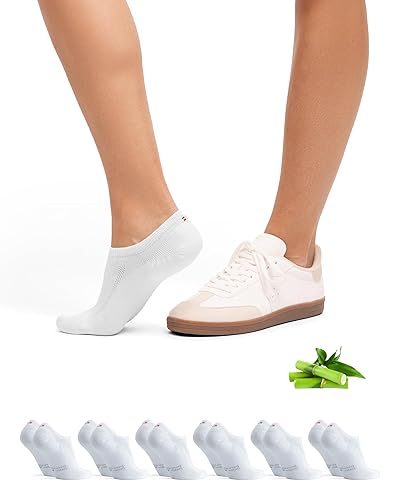DANISH ENDURANCE Pinkies en Bambú, Transpirables, Calcetines Invisibles para Verano Mujer y Hombre, 6 Pack - Chollo en Moda