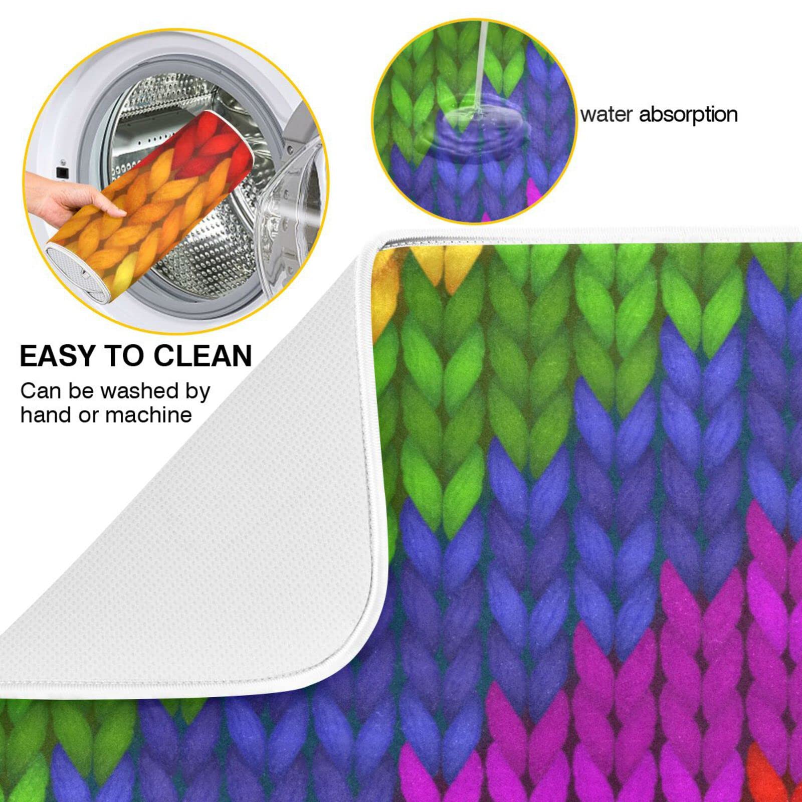 Tapis De Séchage à Vaisselle En Forme De Cœur Pour Comptoir