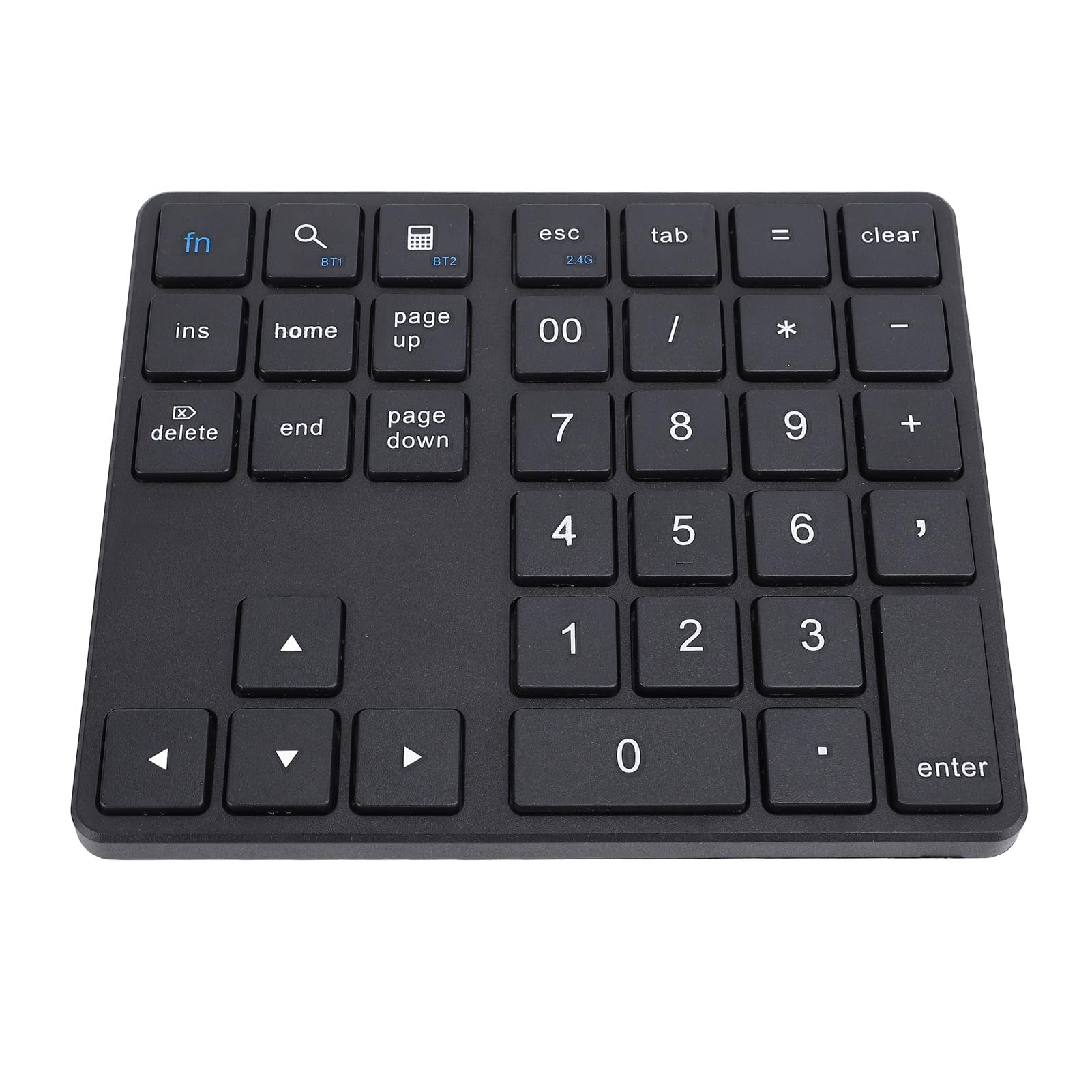 Garsent Tastierino Numerico Bluetooth per Laptop, Tastierino Numerico Cordless, Tastierino Numerico Ricaricabile USB a 35 Tasti, Tastierino Numerico Esterno per Laptop PC Notebook (BLACK)