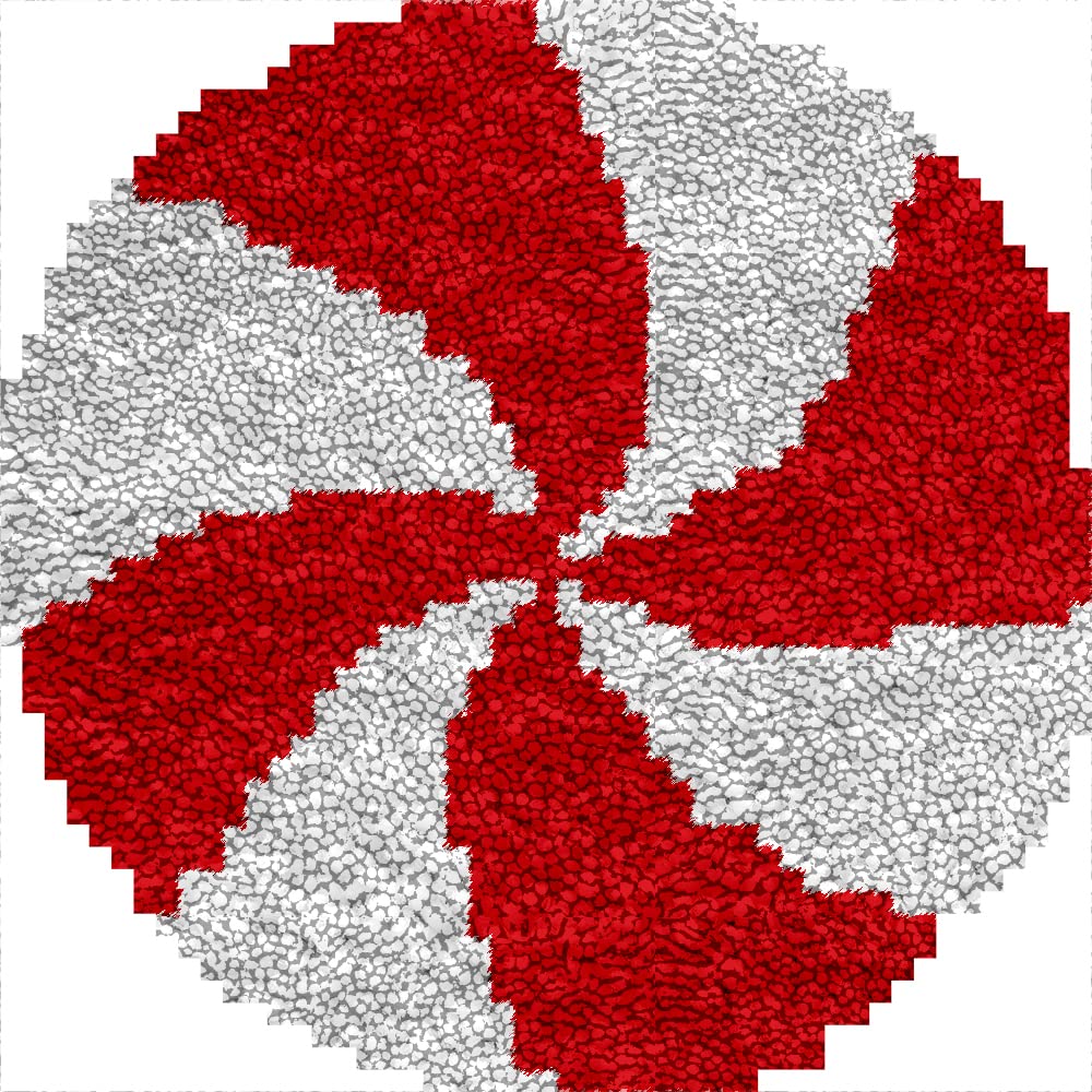 Red Windmill Latch Hook Rug Kits for Kids Beginner Handwork Easy DIY Little Tapestry Hook and Latch Needlework Crochet Yarn Color Printed Canvas for Home Decoration 20x20cm