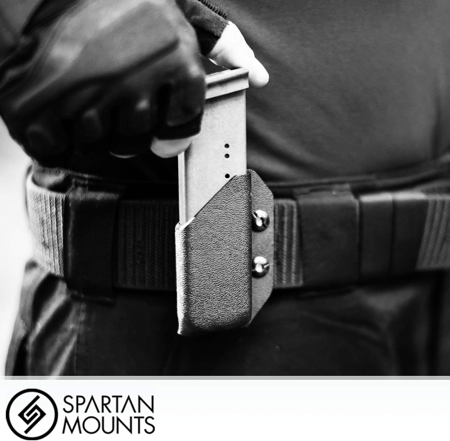 Spartan Mounts for Mag Wall Display - Firearm Accessories, Wall Mount Display for Gun Room, Magazine and Ammo Storage and Organization, Black