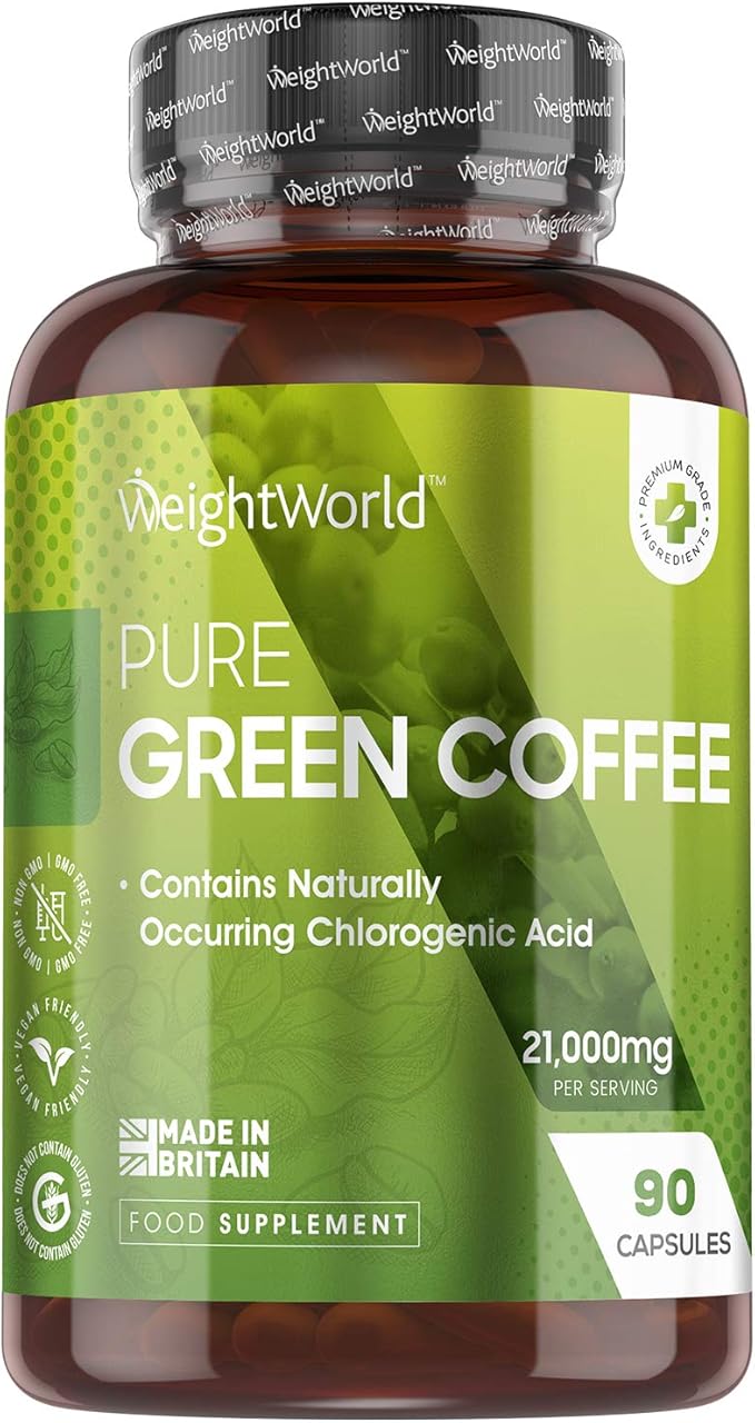 Green Coffee Capsules 21000mg (Extract 501) 90 Vegan Capsules