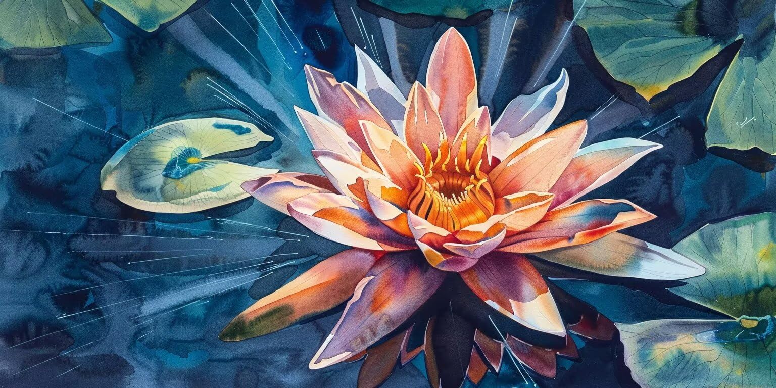 Malen Nach Zahlen Erwachsene, LotusbläTter, 60x80cm 2JGWX-145