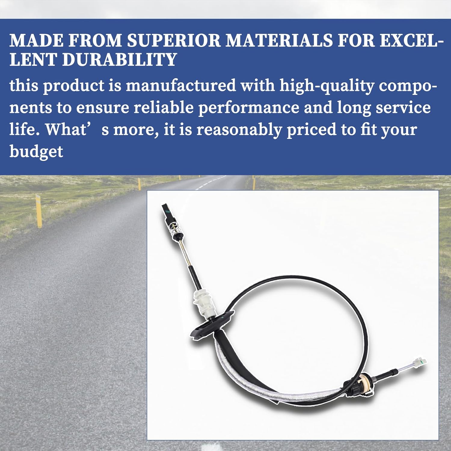 Transmission Shift Control Cable 52124783AB Compatible with Dodge Durango 2011-2013│Jeep Grand Cherokee 2011-2013 Gearshift Control Lever Selector Cable Replace 52124783AC