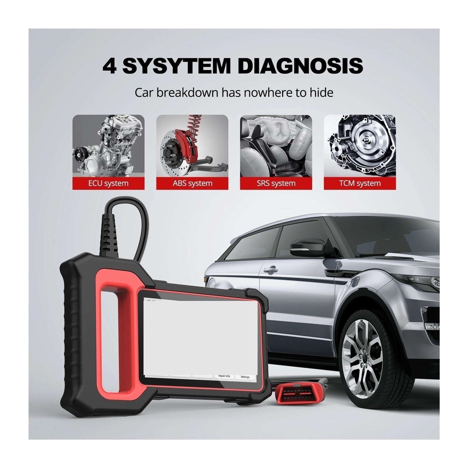 S6 OBD2 Scanner Motore ABS SRS TCM Diagnosi Lettore Codice Strumento di Scansione Diagnostica Scanner Auto
