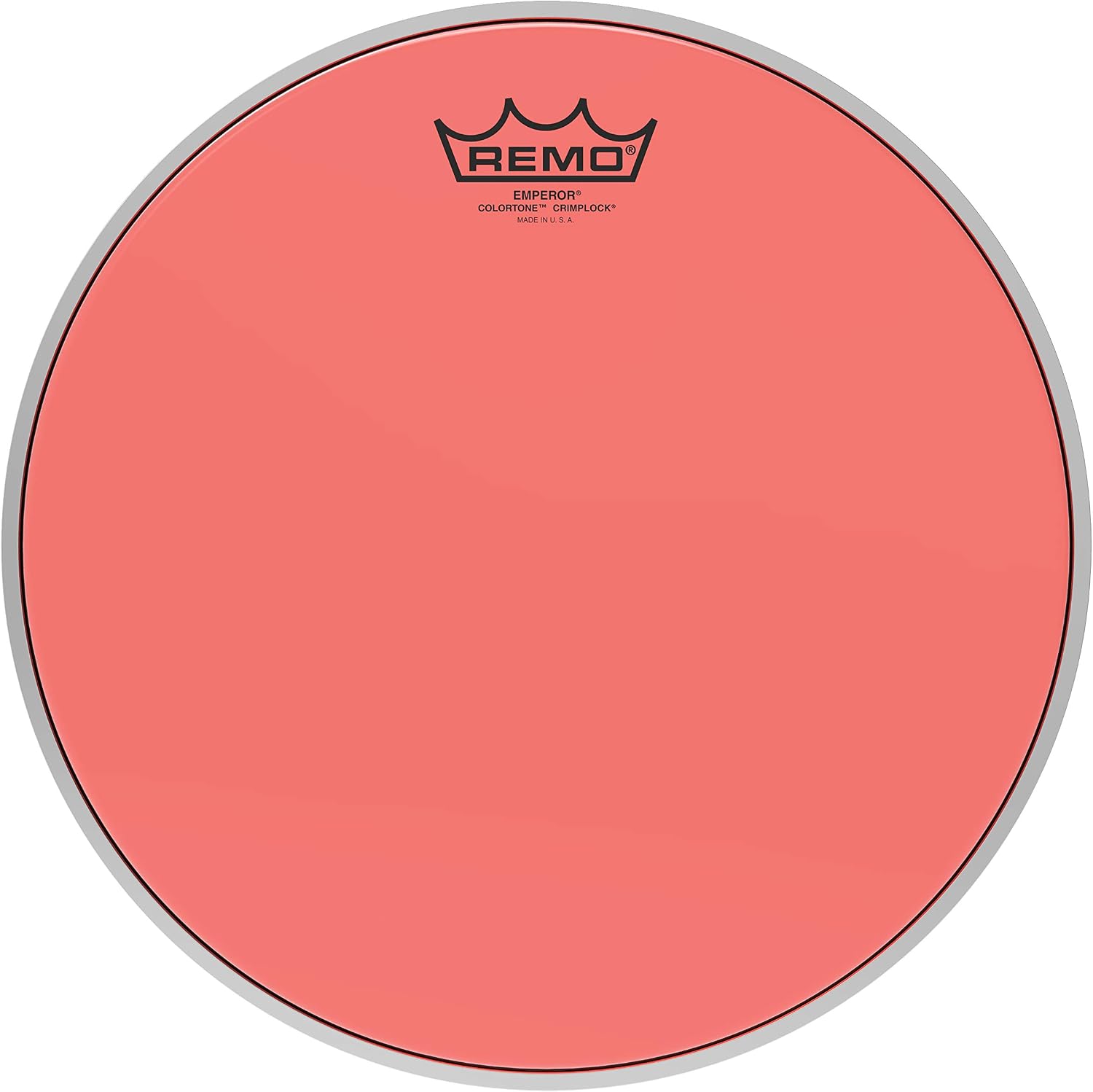Remo Emperor Colortone Crimplock Red Tenor, Drumhead 12"