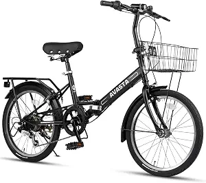 AVASTA Quartet Folding Bike, 20/24 Inch, 7-Speed, Dual Brakes