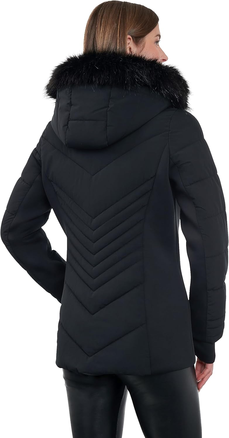 LONDON FOG womens Zip Front Active Puffer - Image 2