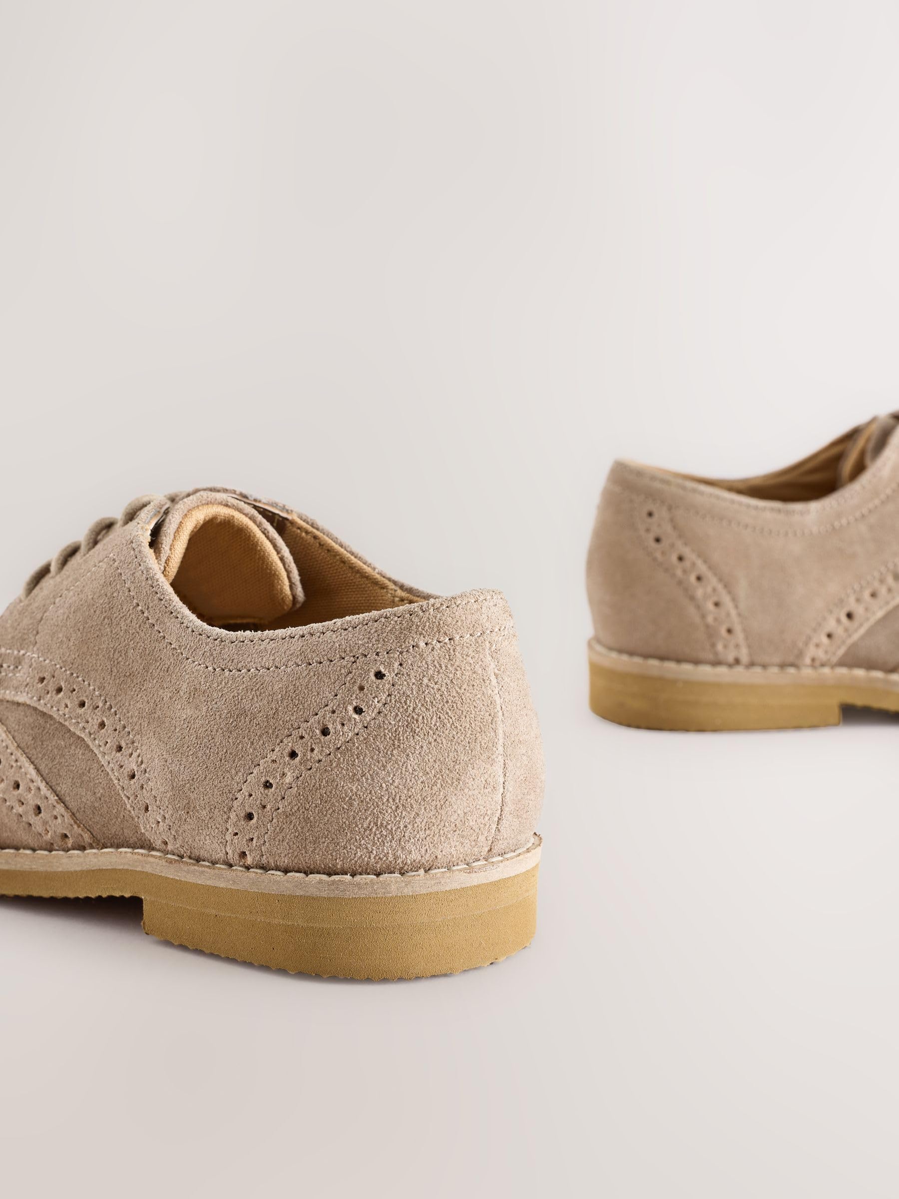 NEXT Jungen Weite Passform (G) Elegante Leder-Brogues, Weite Passform