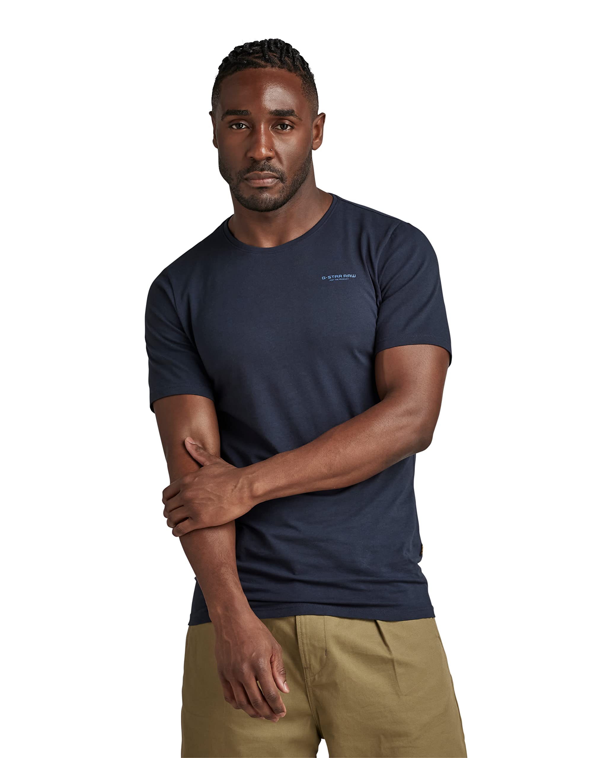 G-Star Men's Blue (Salute D19070-C723-C742) Slim Base T-Shirt, Xs