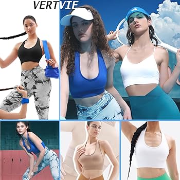 Reggiseno Sportivo Sexy Senza Ferretto | Incrociato Dietro, Scollo A V Push Up | Per Yoga E Palestra - Foto 6