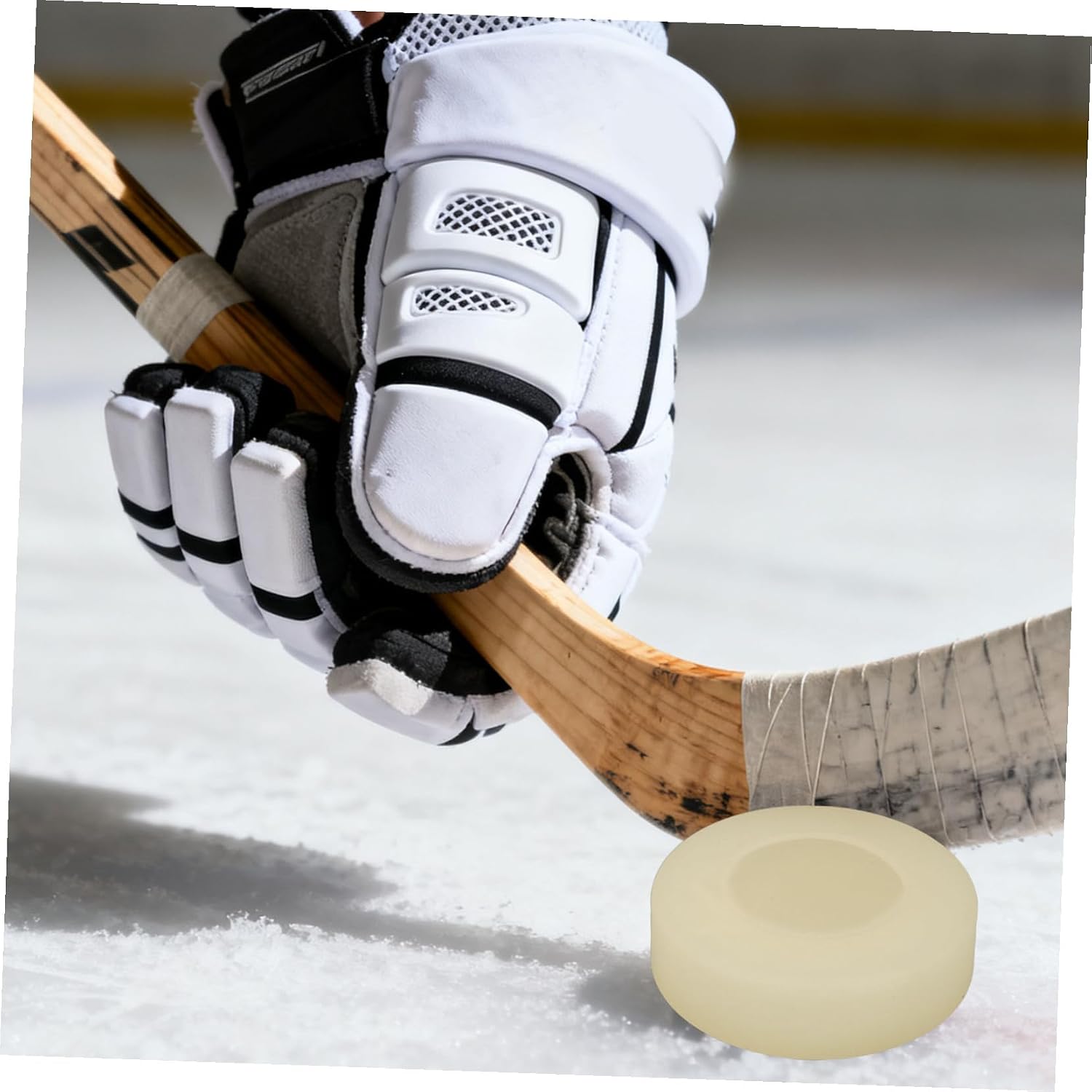 6pcs Matte Finish PVC Ice Hockey Pucks Noise-reducing Training Pucks Sports Accessories for Skill Development and Competitive Play