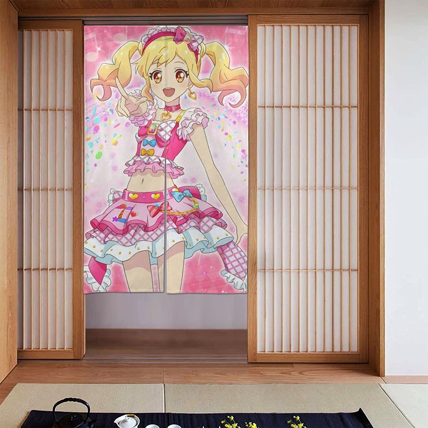 Amazon｜アイカツ スターズ ! アイカツ! のれん 和風 暖簾 壁掛け 遮光