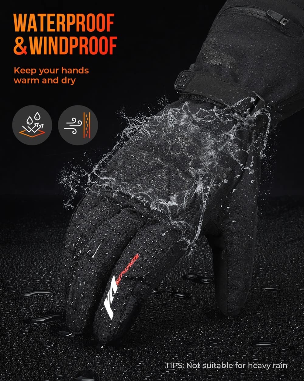 Guanti riscaldati elettricamente USB Guanti da riscaldamento elettrico touch -cle touchcycle Guanti termici ricaricabili USB Guanti da ciclismo batteria in mountain bike inverno