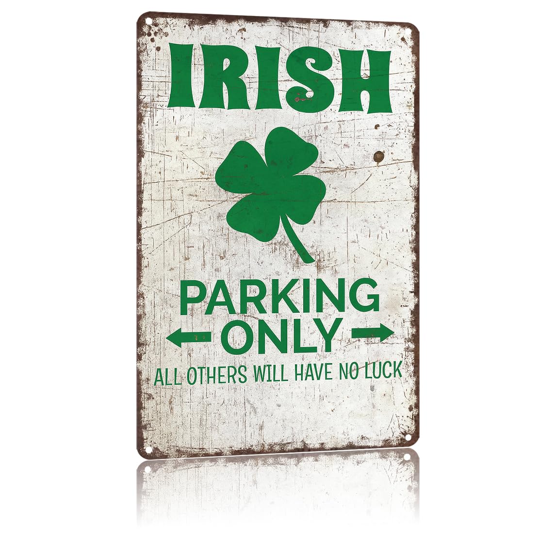 KWQDOZF Funny Metal Signs Poster 8x12inch Irish Parking Aluminum Sign Wall Art For Home Room Bedroom Office Decor