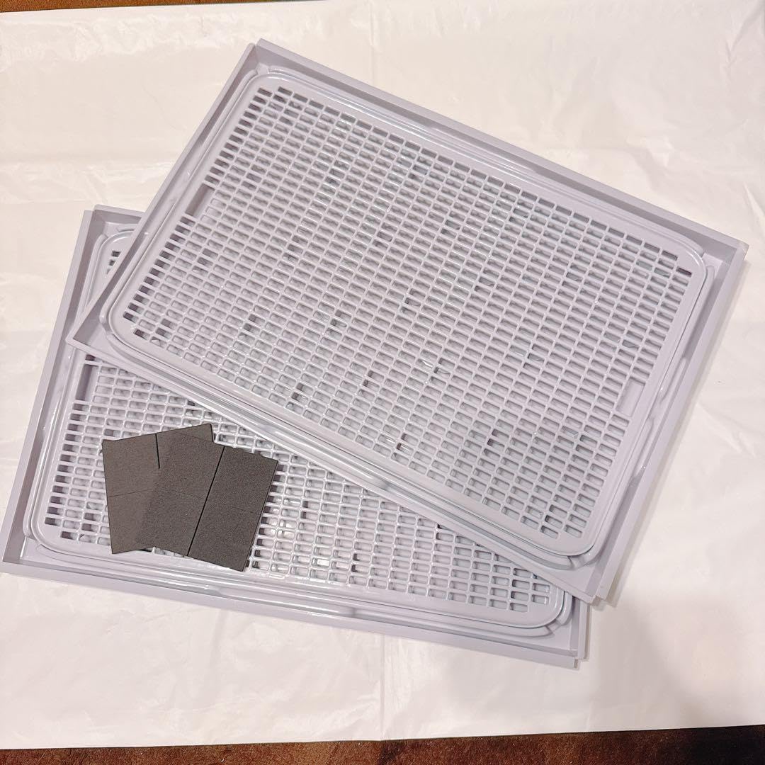 猫 トイレマット 飛び散り 滑り止めシール ライトグレー ペット 2個