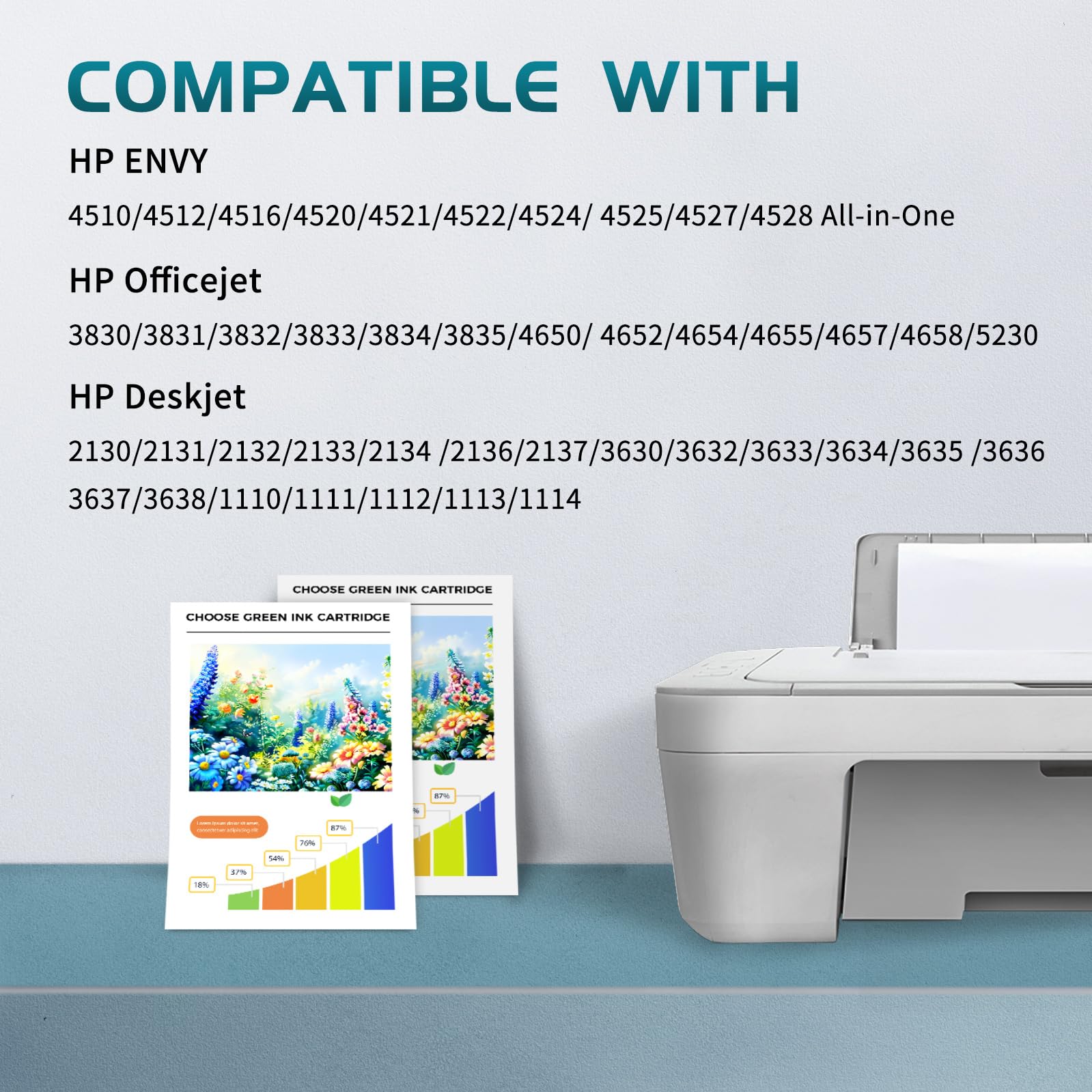 ZIPRINT 302 XL cartucce d'inchiostro per HP 302 nero e colore compatibile con HP Officejet 3831 3830 5230 4650 Deskjet 3630 2130 3636 Envy 4520 4525(2-pack)