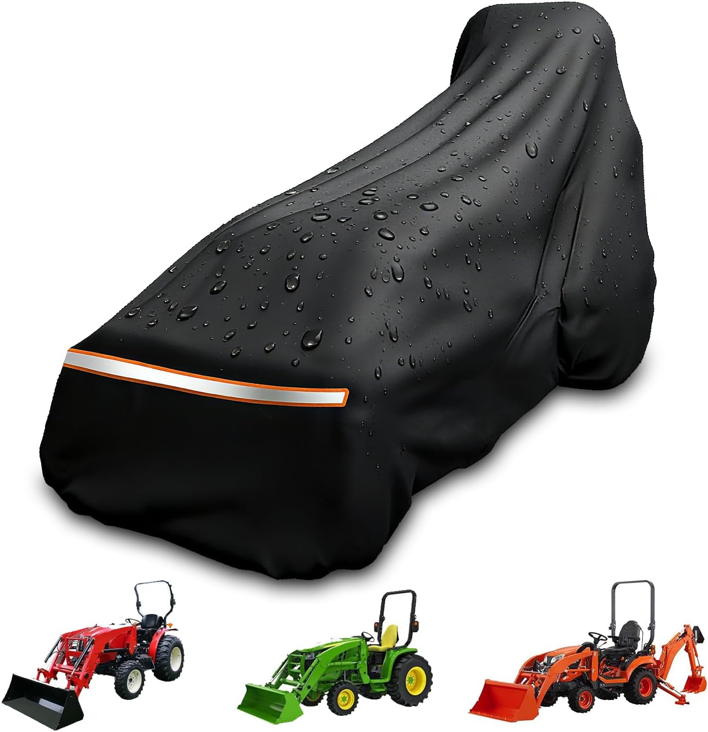Tractor Cover,Tractor Covers Waterproof Heavy Duty with Storage Bag(189L x 76 W x 86 H in)，600D Oxford Cloth Waterproof Universal Cover,UV Protection, Dustproof-All Weather Protection