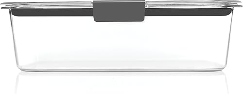 Miniatura 4 de Rubbermaid Brilliance Recipiente de almacenamiento de alimentos, grande, 9.6 tazas, transparente, paquete de 2