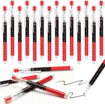 24 Pcs Cartoon Mouse Stackable Pencils with Eraser, Themed Party Favors