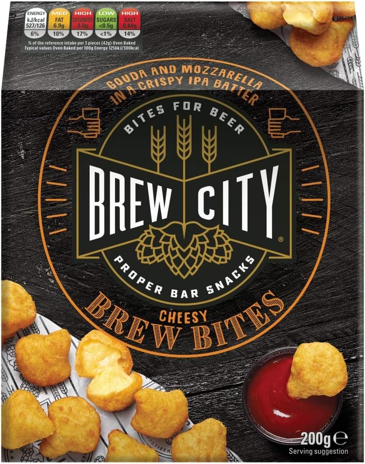 Brew City Mozzerella Gouda Cheese Bites, 200g (Frozen)