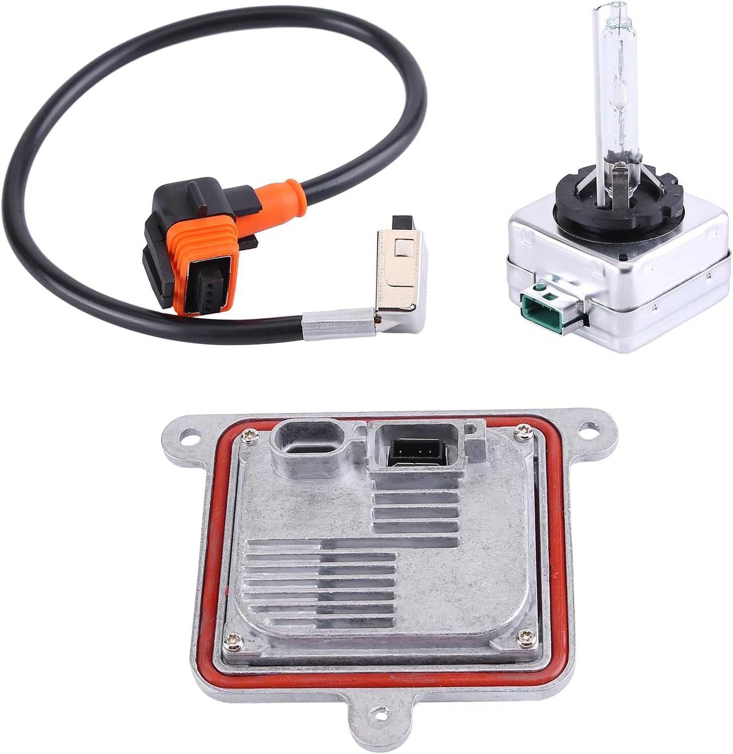 20928264 Hiolpen Xenon Ballast Control Unit & HID Bulb Wire Kit Compatible for Chevy Blazer 19-20 Malibu 13-15 Suburban 14-20 Tahoe 14-20 Impala 18-20(Headlight Part Numbers: 84160412 84160413)