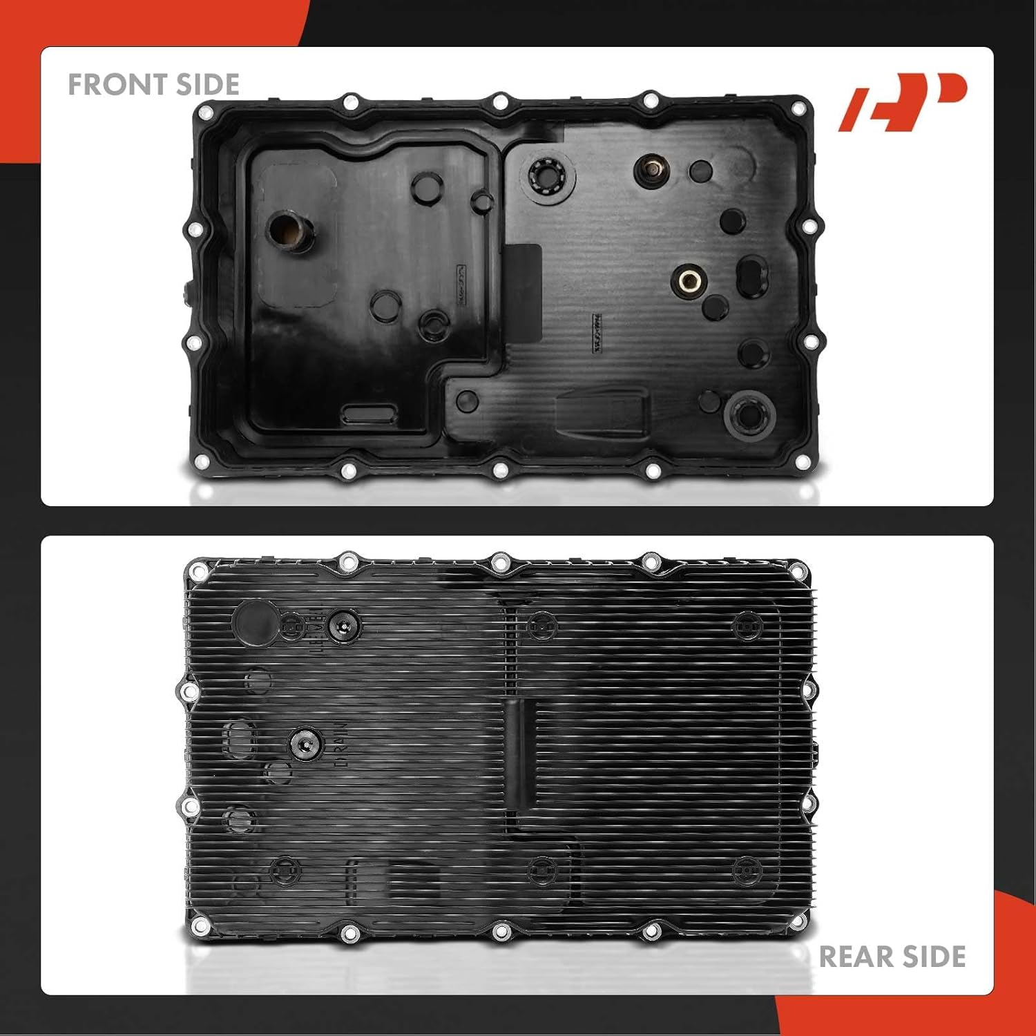 A-Premium Transmission Oil Pan with Drain Plug Compatible with Hyundai Genesis 2013-2016, Genesis Coupe 2013-2016, Equus 2012-2016 & Genesis G80 2017-2020, G70 2019-2020, G90 & Kia K900, Stinger