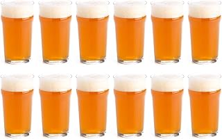 Arc International Luminarc 20 Ounce Nonic Lager Beer Glass, Imperial Pint Glass - Pack of 12