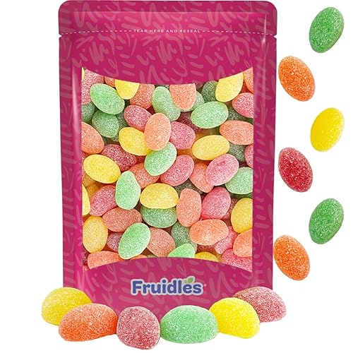 Miniatura 5 de Fruidles Huevos de gelatina de Pascua, dulces lijados, aperitivos divertidos y festivos, sabor a fiesta (5 libras)