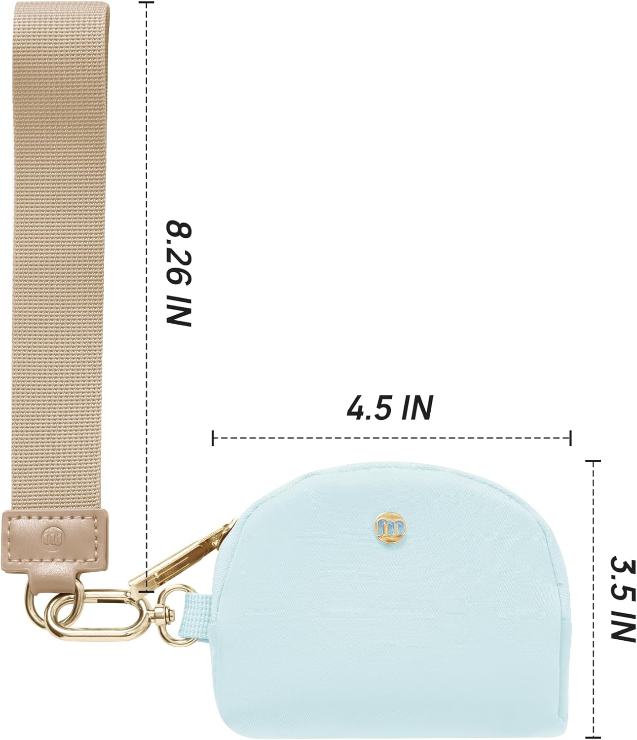 Mum's Memory Mini Zip Around Wristlet Wallets for Women -KeyChain Wallet with Detachable Dual Pouch Wristlet -Key Chain Coin Purse Small Wallets - Image 3