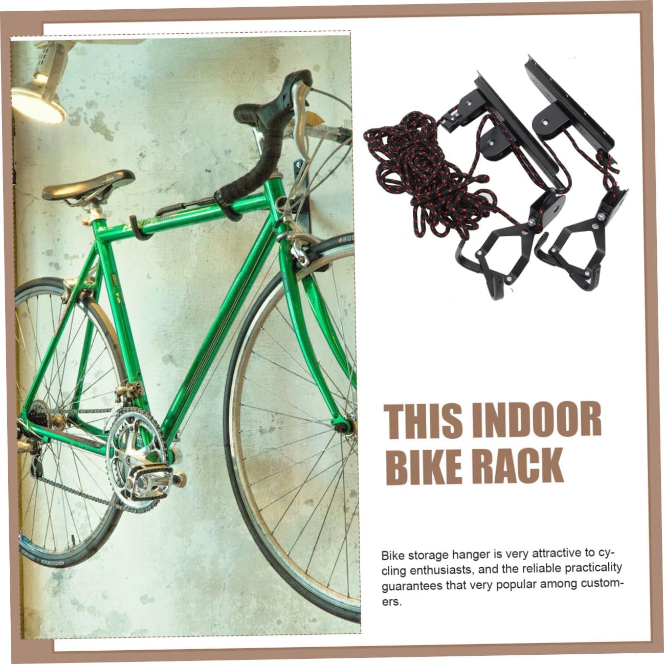 Bike Ceiling Mount Rack Wall Mount Bicycle Hook Black Indoor Bike Storage Hanger for Garage Lift Organizer Random Color