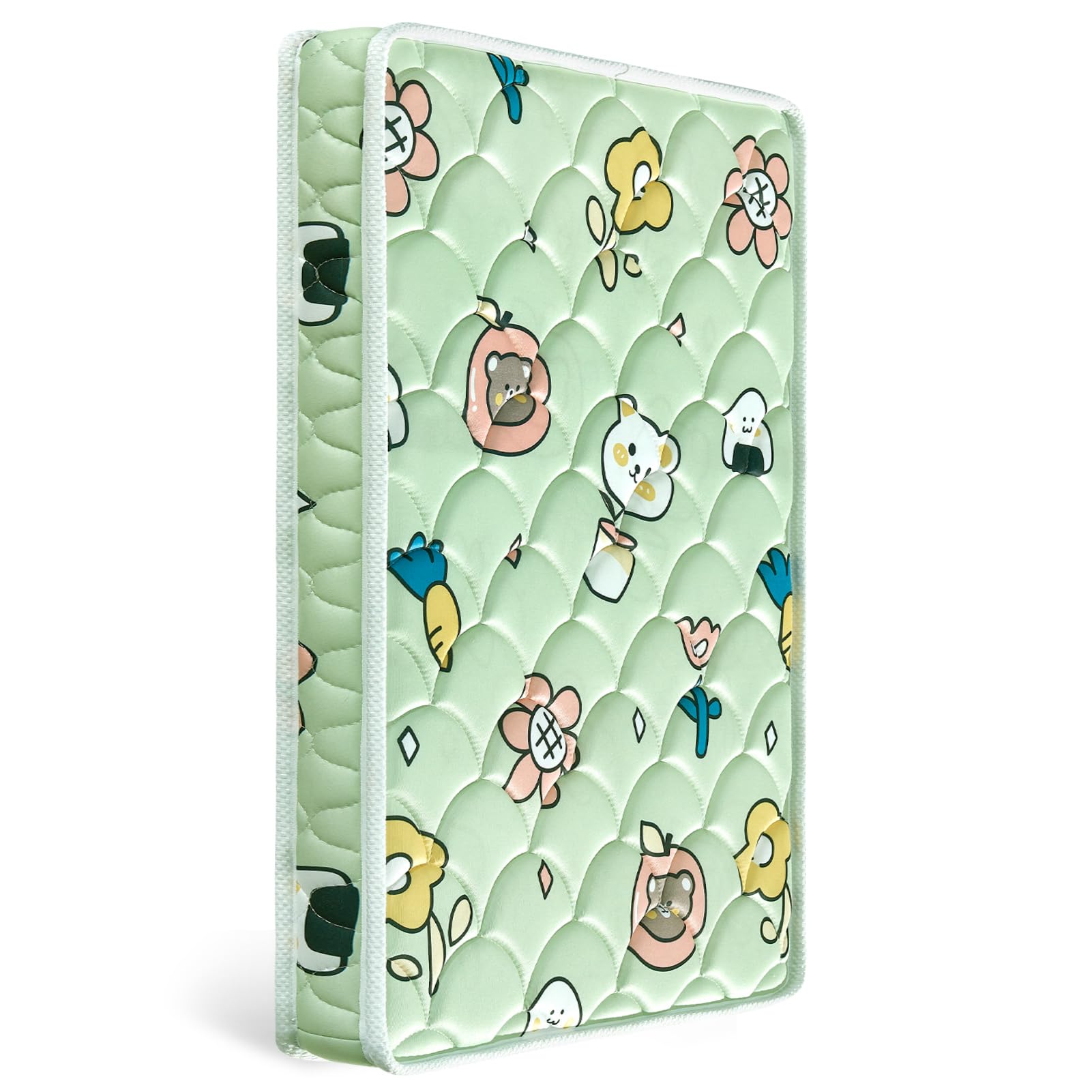 Premium Foam Mini Crib Mattress 38“ x 24” x 4”, Dual Sided with Soft Breathable Fabric, Noiseless and Odorless, Comfortable and Firm, Fits Most Mini