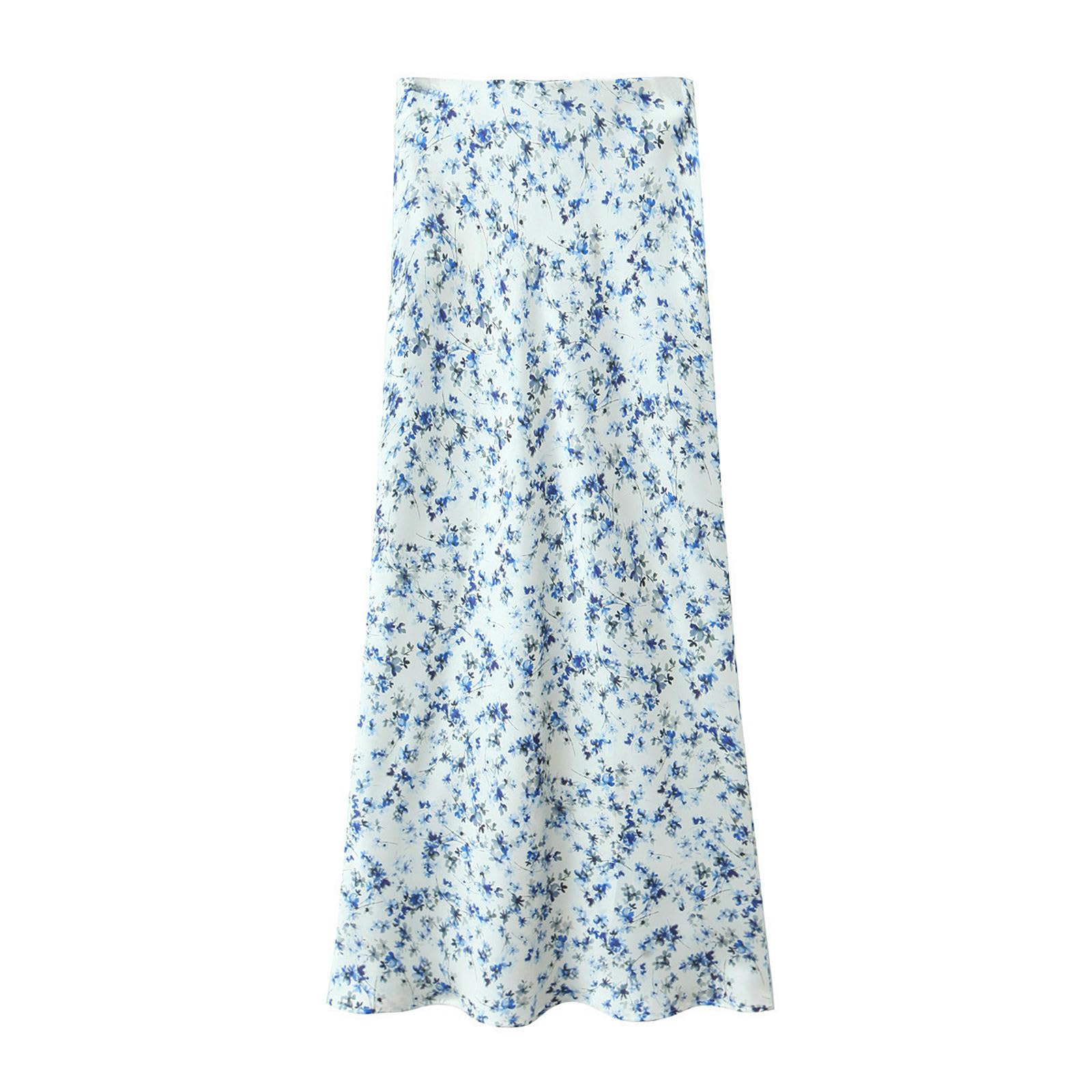 Costume chemise imprimée et jupe mi-longue en finir avec les pannes de style L