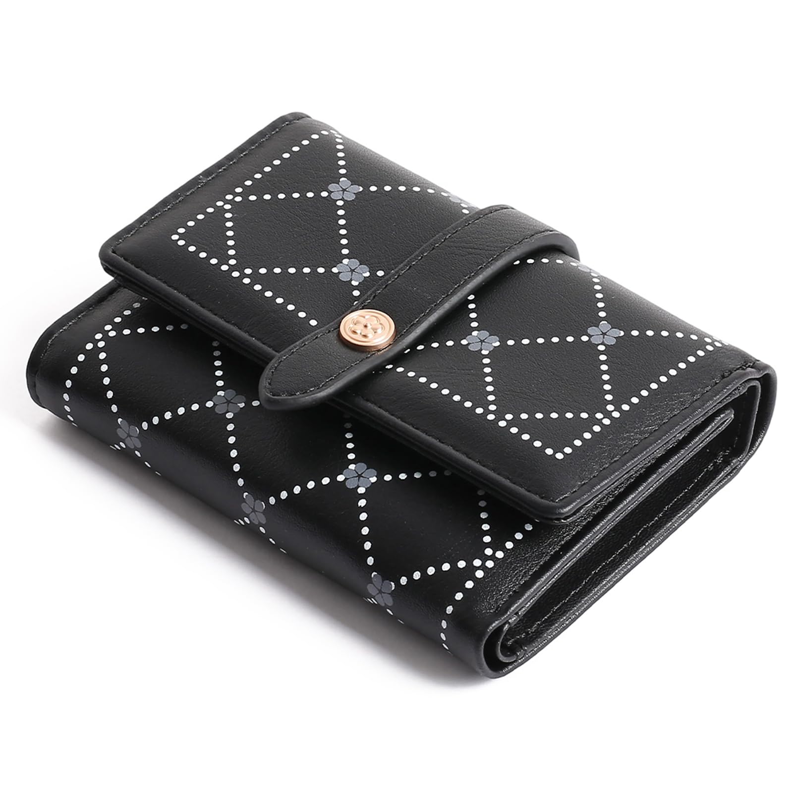 FALAN MULE Damen Geldbeutel aus Weichem PU Leder Kleine Portemonnaie mit Vielen Fächern, Portmonee mit Kartenfächer und Zipper Münzfach Brieftasche
