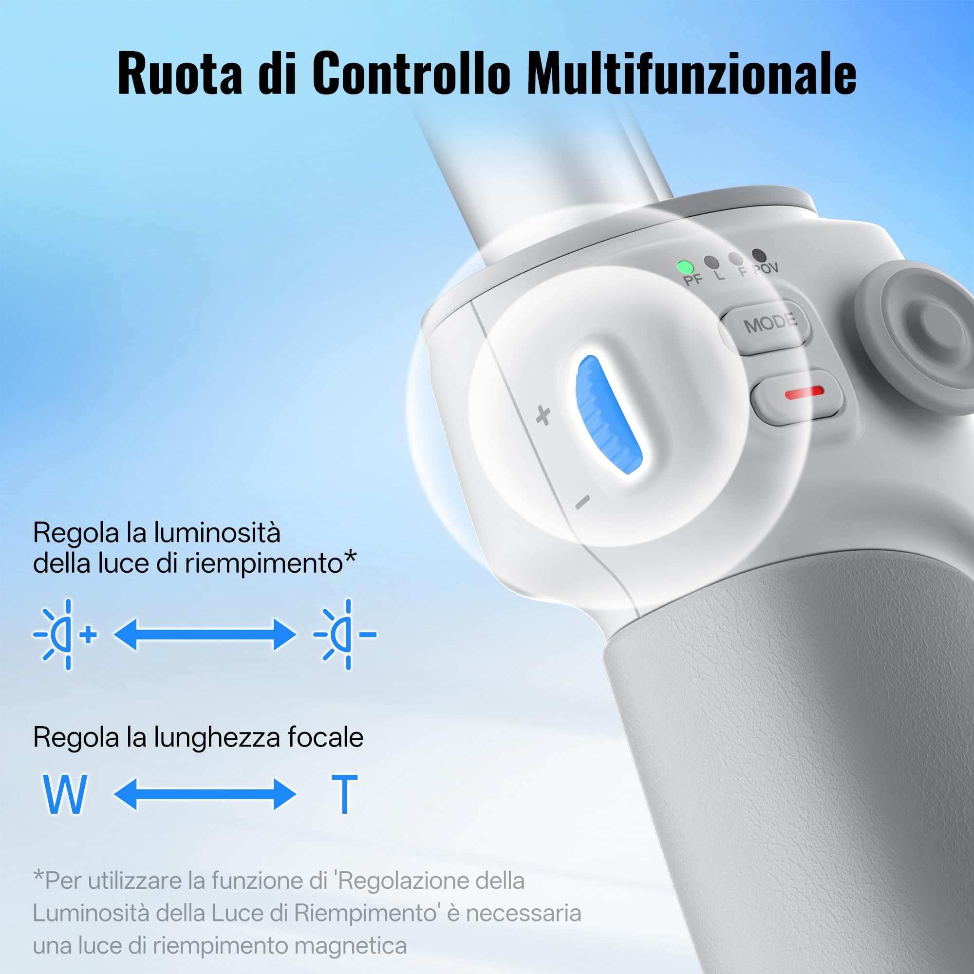 ZHIYUN Smooth Q4 Combo [Ufficiale] Stabilizzatore Per Smartphone, Stabilizzatore A 3 Assi, Gimbal Per Android/Iphone Con Manico Telescopico Integrato, Luce di Riempimento Magnetica per Vlogging
