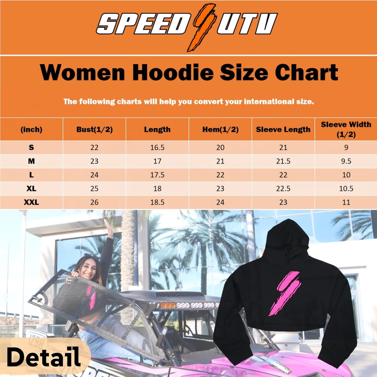 Women's fashion long sleeve hoodies pull over black fashion fleece winter sweatshirt - Image 7