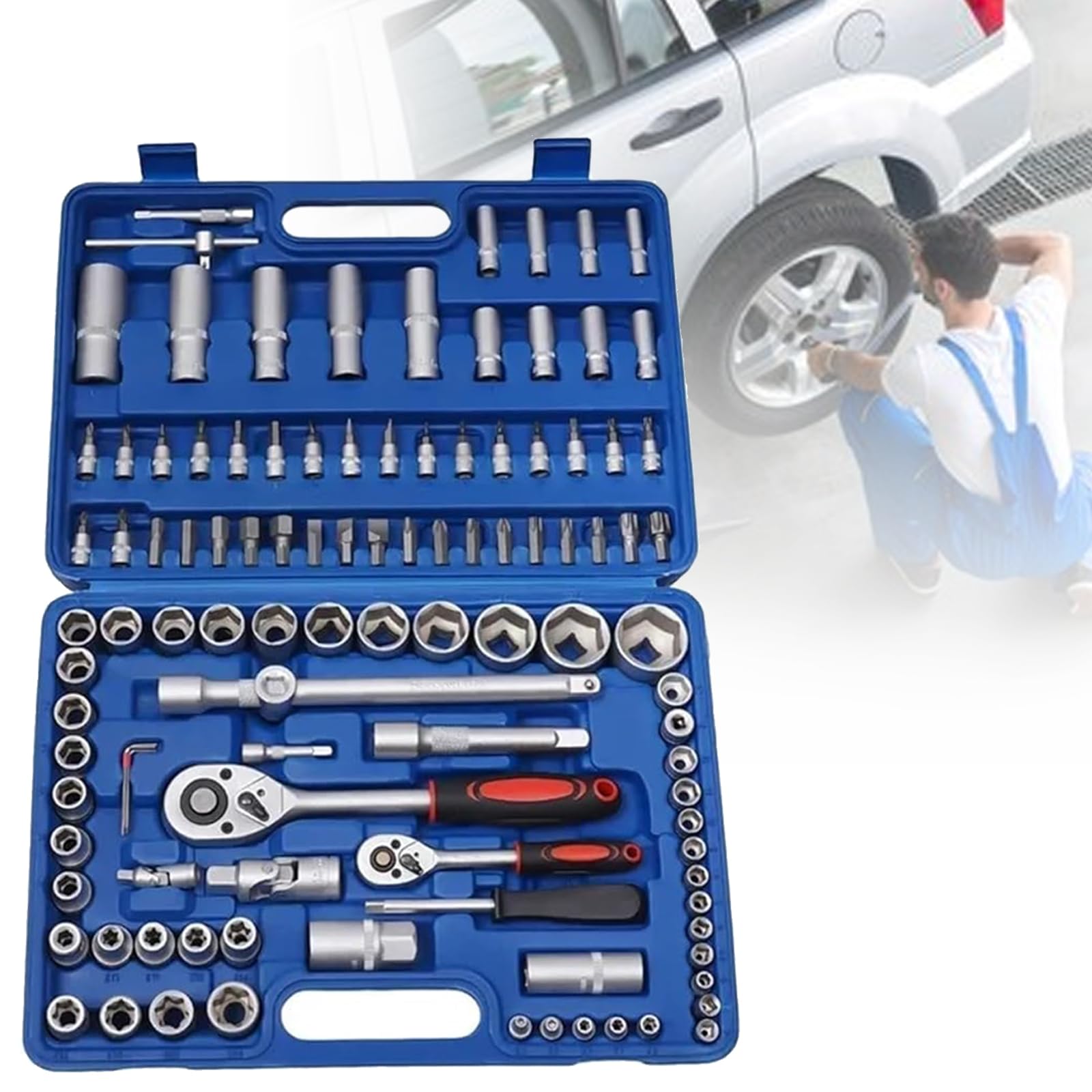 Acero al carbono y precisión en kit de herramientas para coche 1