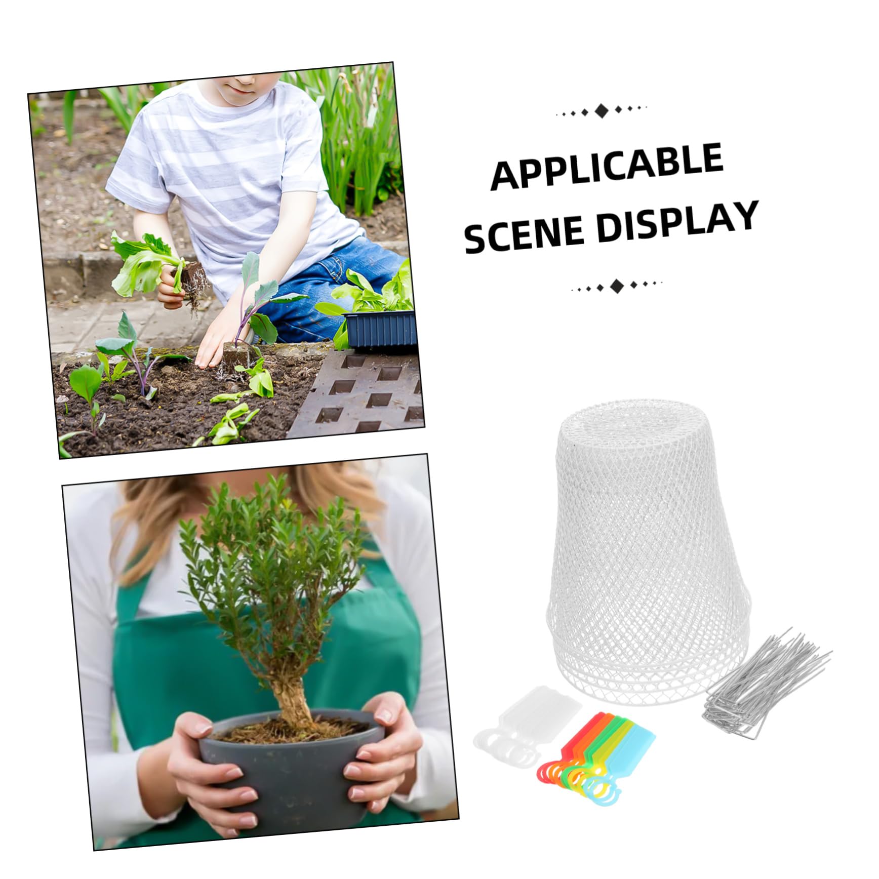 Cloches Métalliques pour Plantes Protection De Jardin Fil De Fer Filet pour Semis Et Arbres Fruitiers Écran De Jardin Robuste Animaux