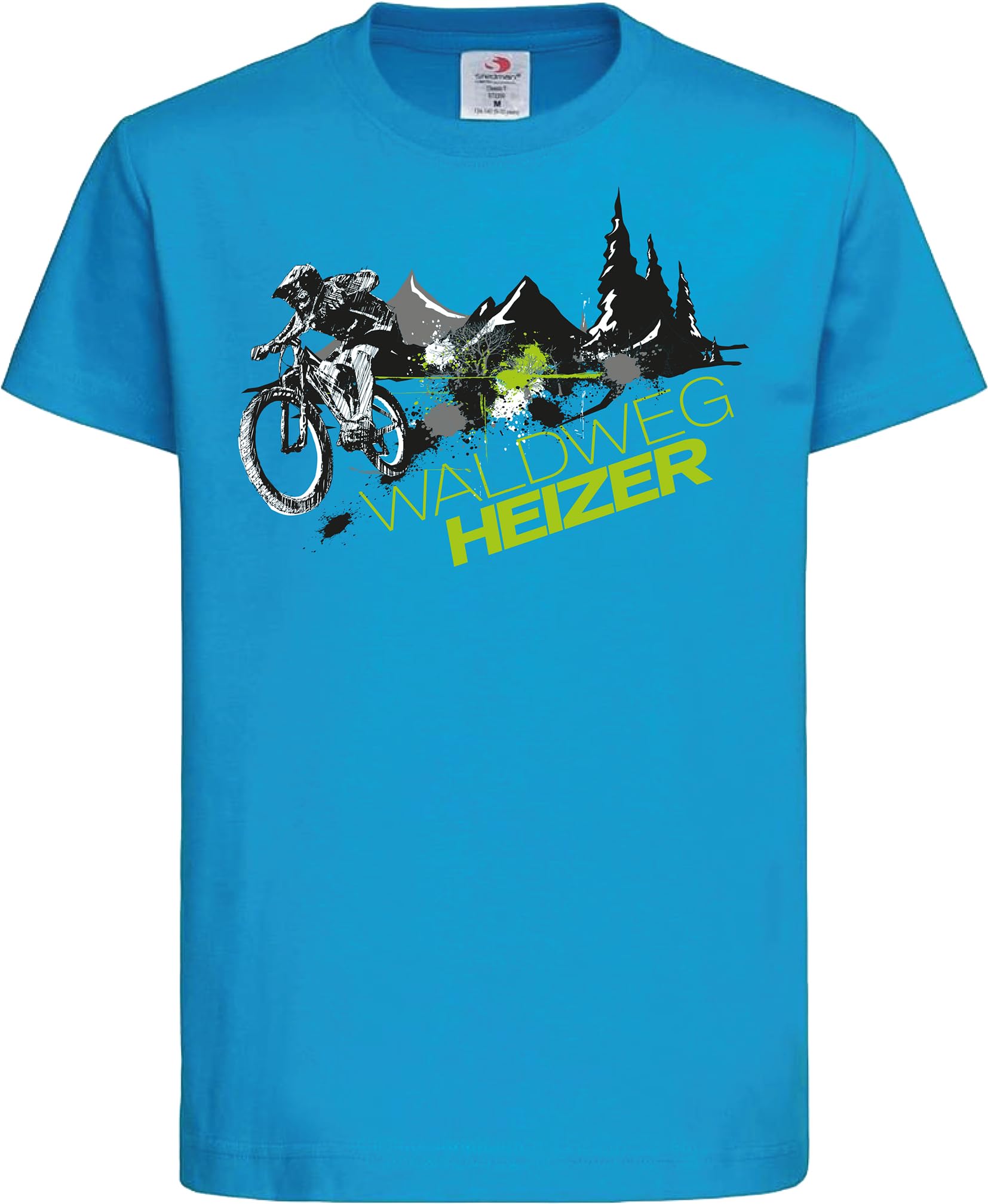 Maglietta da bicicletta per bambini – Waldweg Heizer – Mountain Bike – Abbigliamento sportivo per ragazzi e ragazze – Abbigliamento outdoor
