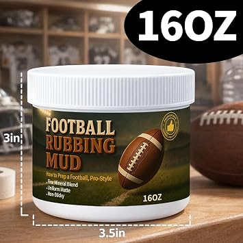 16oz Football Rubbing Mud, Football Prep Mud for Leather Football