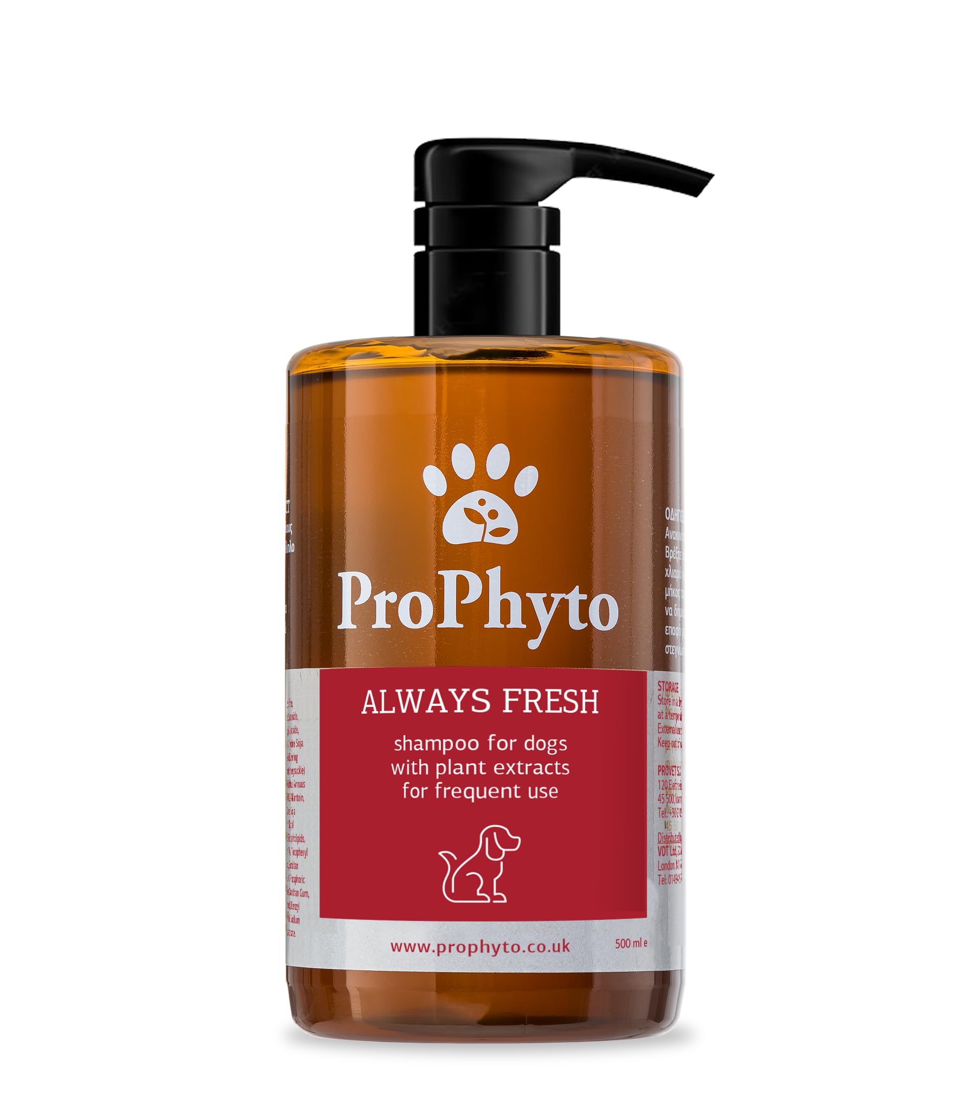 ProPhyto ALWAYS FRESH Liquid Shampoo with plant extracts for dogs, 500ml