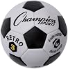 Champion Sports Retro Soccer Ball Sizes 3, 4, 5, Soft Touch, All Weather, Official Size & Weight Ball for Training, Games, Outdoor & Indoor Play