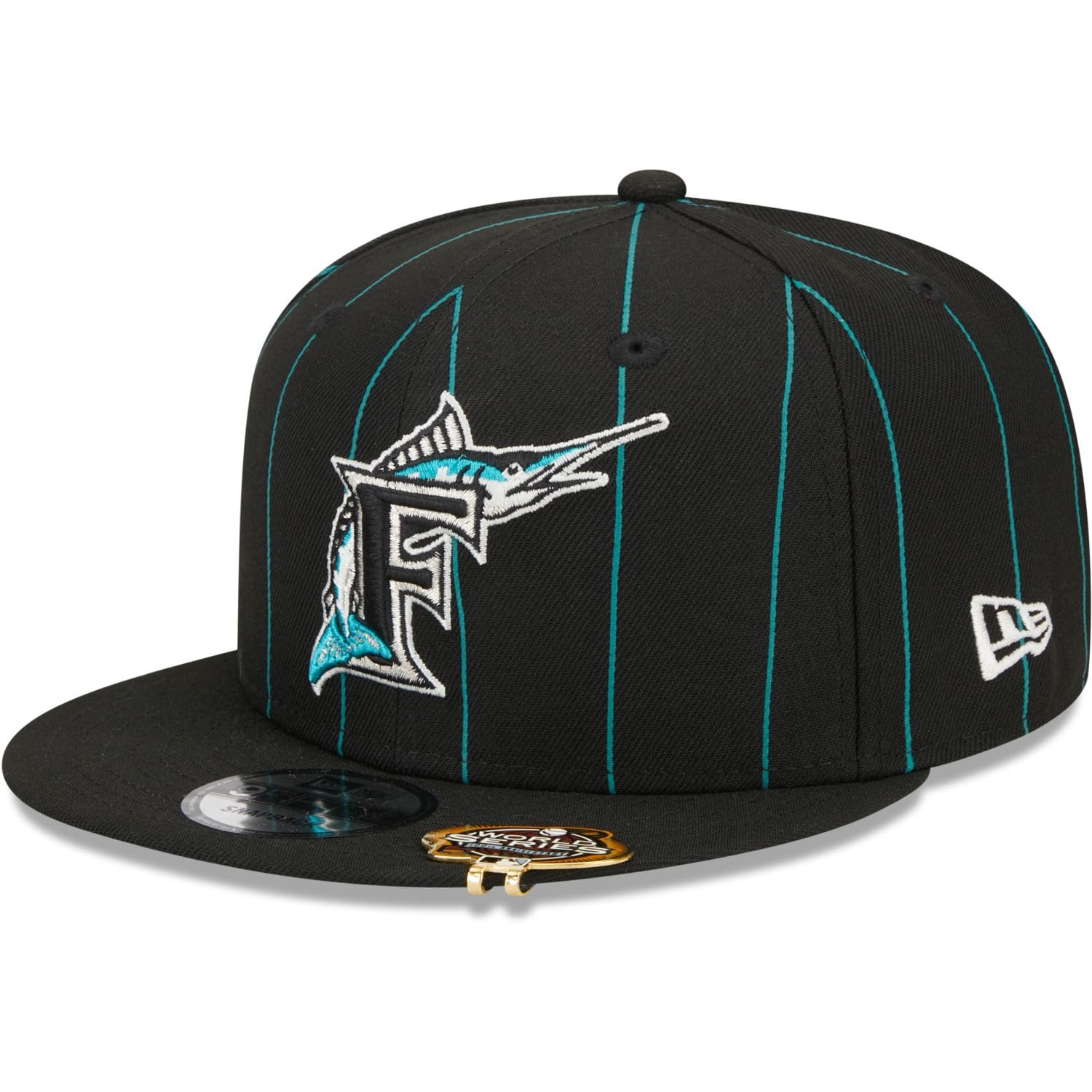 New Era 9Fifty Snapback Cap - Pinstripe Florida Marlins