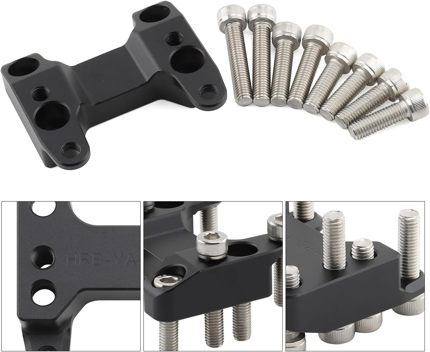 Motorcycle Handlebar Riser For T-MAX560 For T-MAX 560 2022 2023 2024 Motorcycle Handlebar Riser Black Handle Bar Raiser Clamp Backs