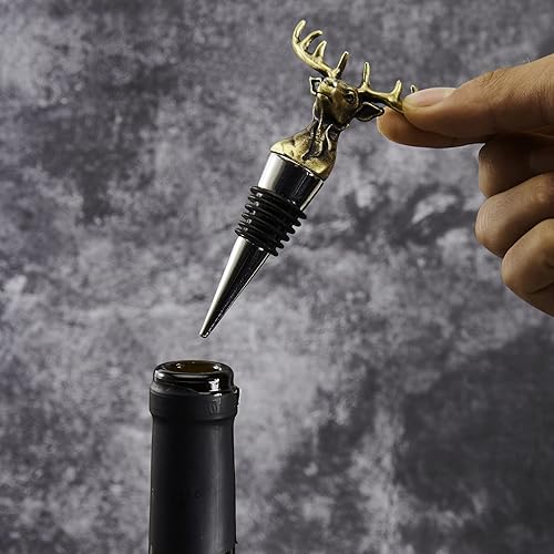 Miniatura 5 de Tapón de botella de vino de ciervo para barman, hombres y mujeres, Acción de Gracias, Hallowmas, Navidad