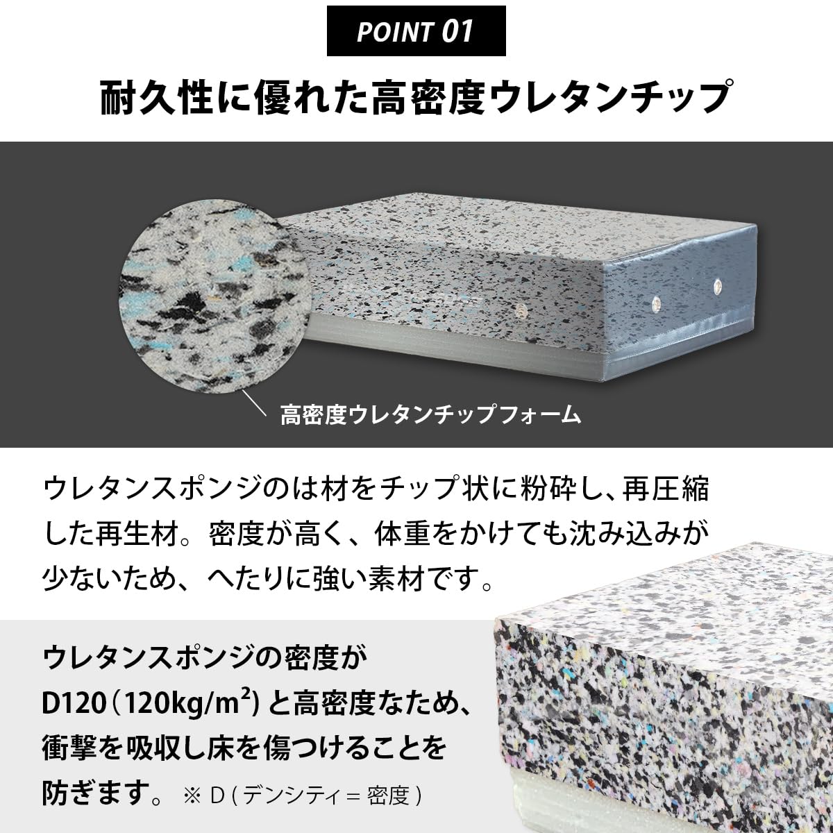 Amazon | [リーディングエッジ] ドロップマット ダンベル マット 60