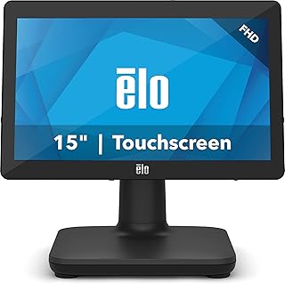 EloPOS 15" Point of Sale System, 15-inch 1080p Full HD Touchscreen with i5, Win 10, 8GB RAM, 128GB SSD, and Stand with Connection Hub