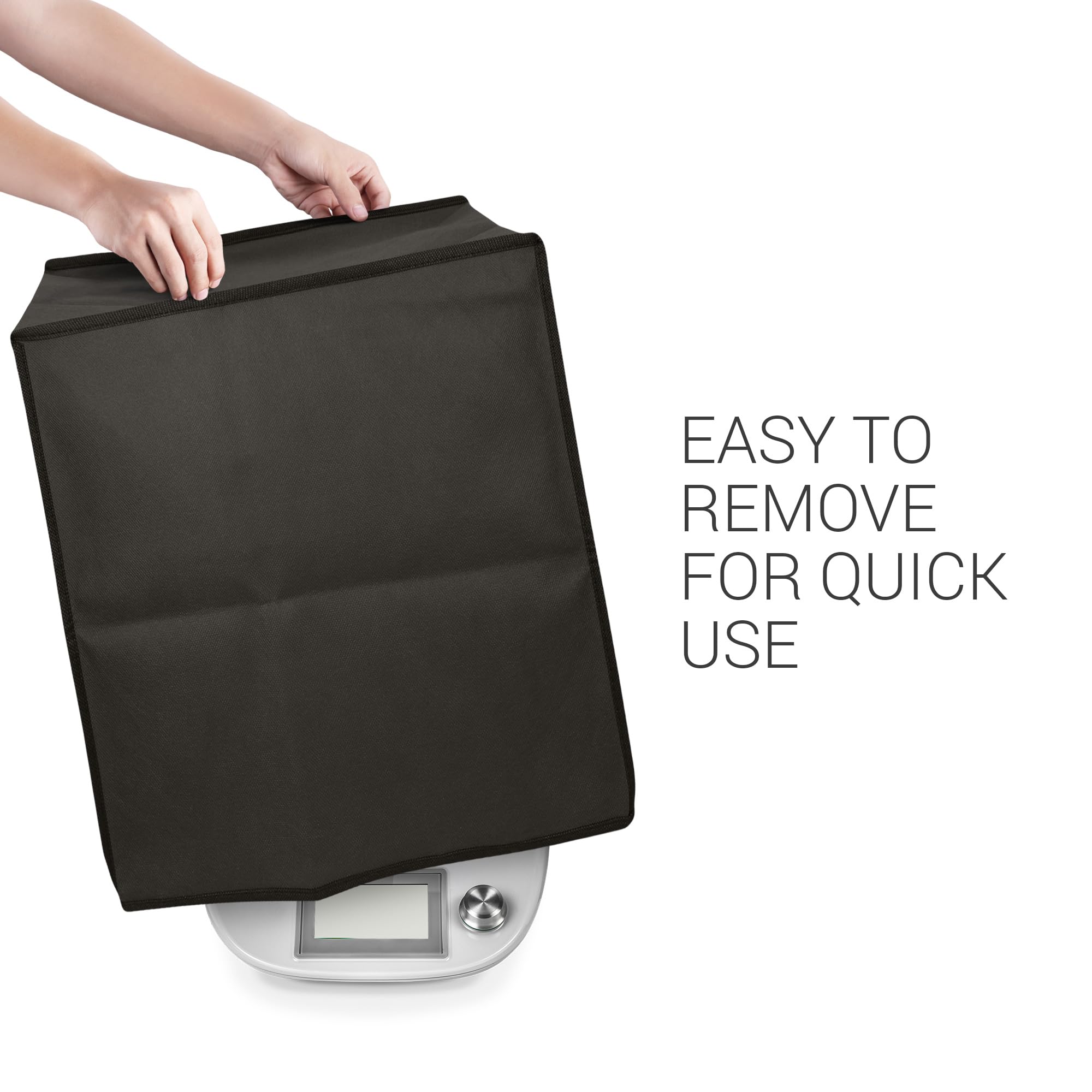 kwmobile Housse Compatible avec Thermomix TM5 / TM6 avec Varoma - Housse de Protection intégrale pour Robot de Cuisine - Blanc-Noir